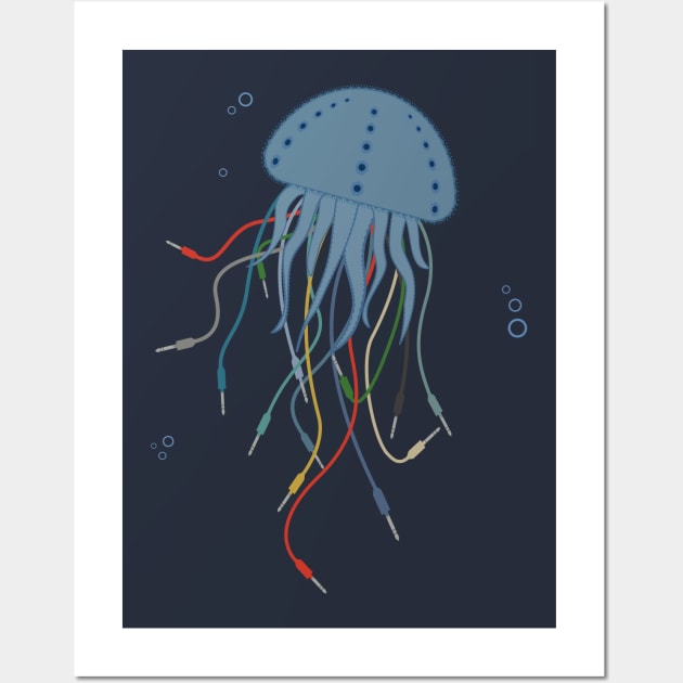 Modular jellyfish Synthesizer for Musician Wall Art by Mewzeek_T